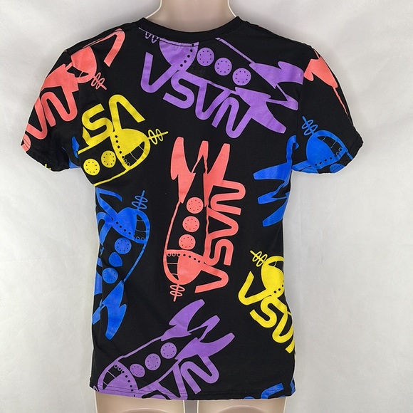 NASA Neon Color Spaceship T-Shirt - Picture 4 of 4